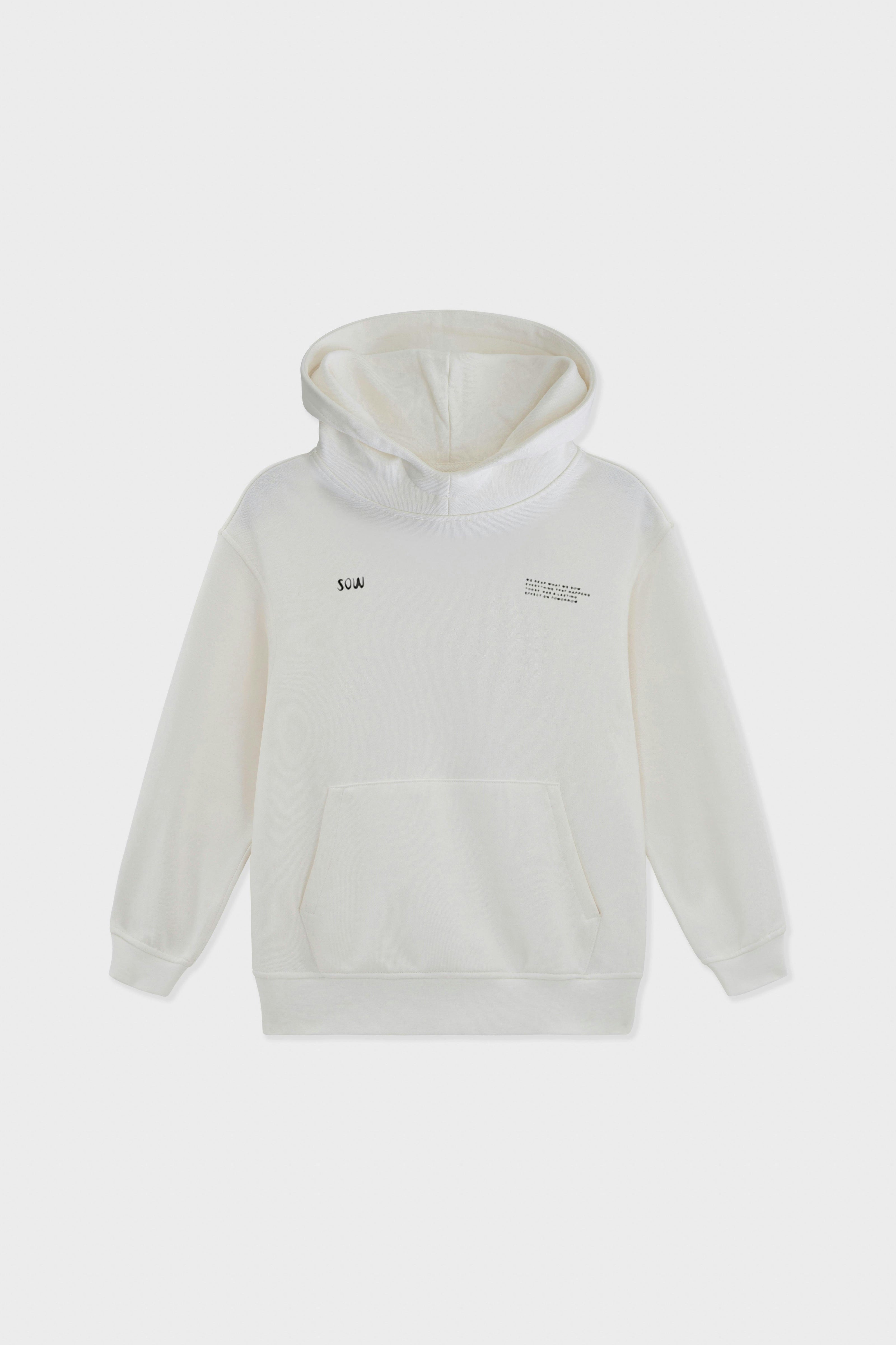 Relaxed Cotton Hoodie With Print