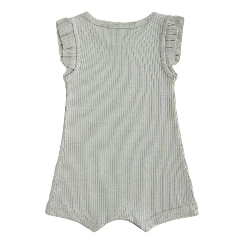 Green Sage Ruffle Modal Shortie