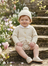 The Aspen Cashmere Baby Cardigan | Cream