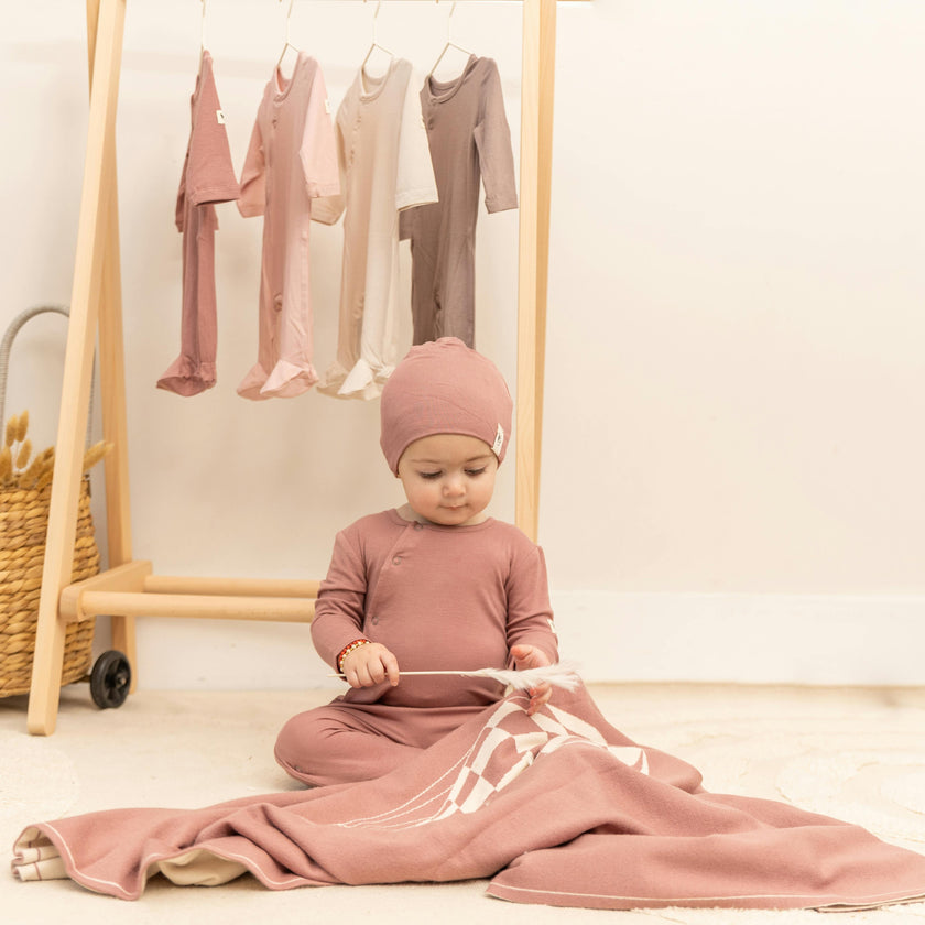 Snap Down Onesie Dark Almond