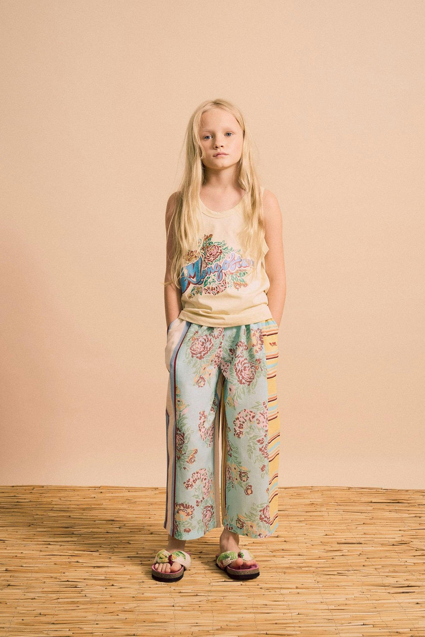 VINTAGE FLOWERS PATCHWORK PANTS MINT