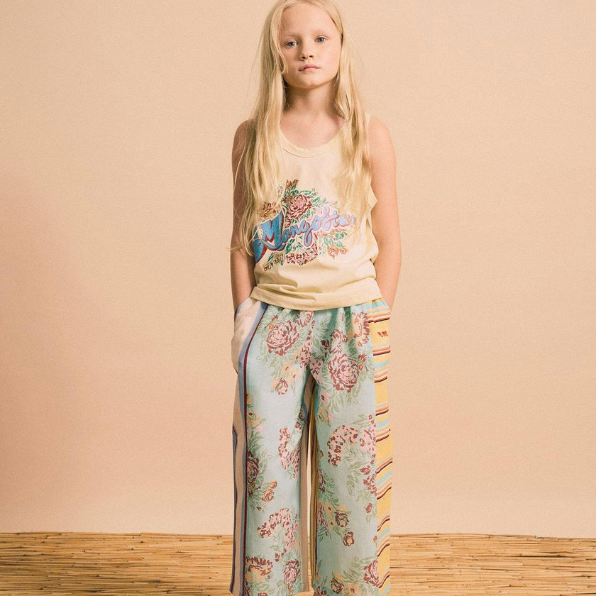 VINTAGE FLOWERS PATCHWORK PANTS MINT
