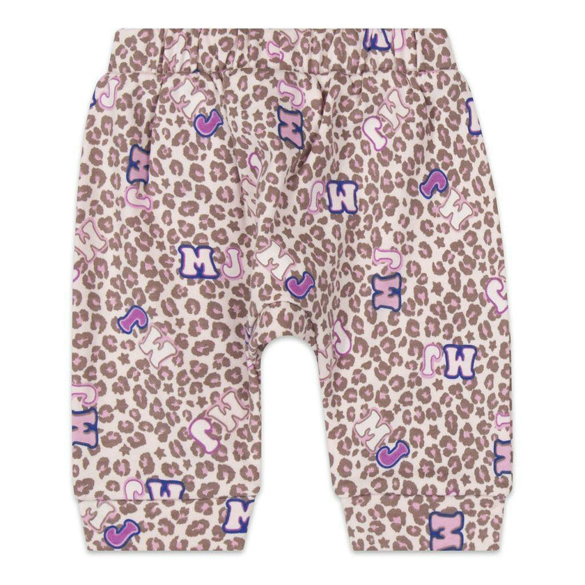 White Cardigan & Pink Trousers Set
