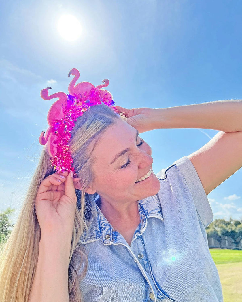 Pink Flamingo Novelty Headband