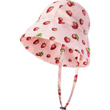 Strawberry Wide Brim Sun Bonnet