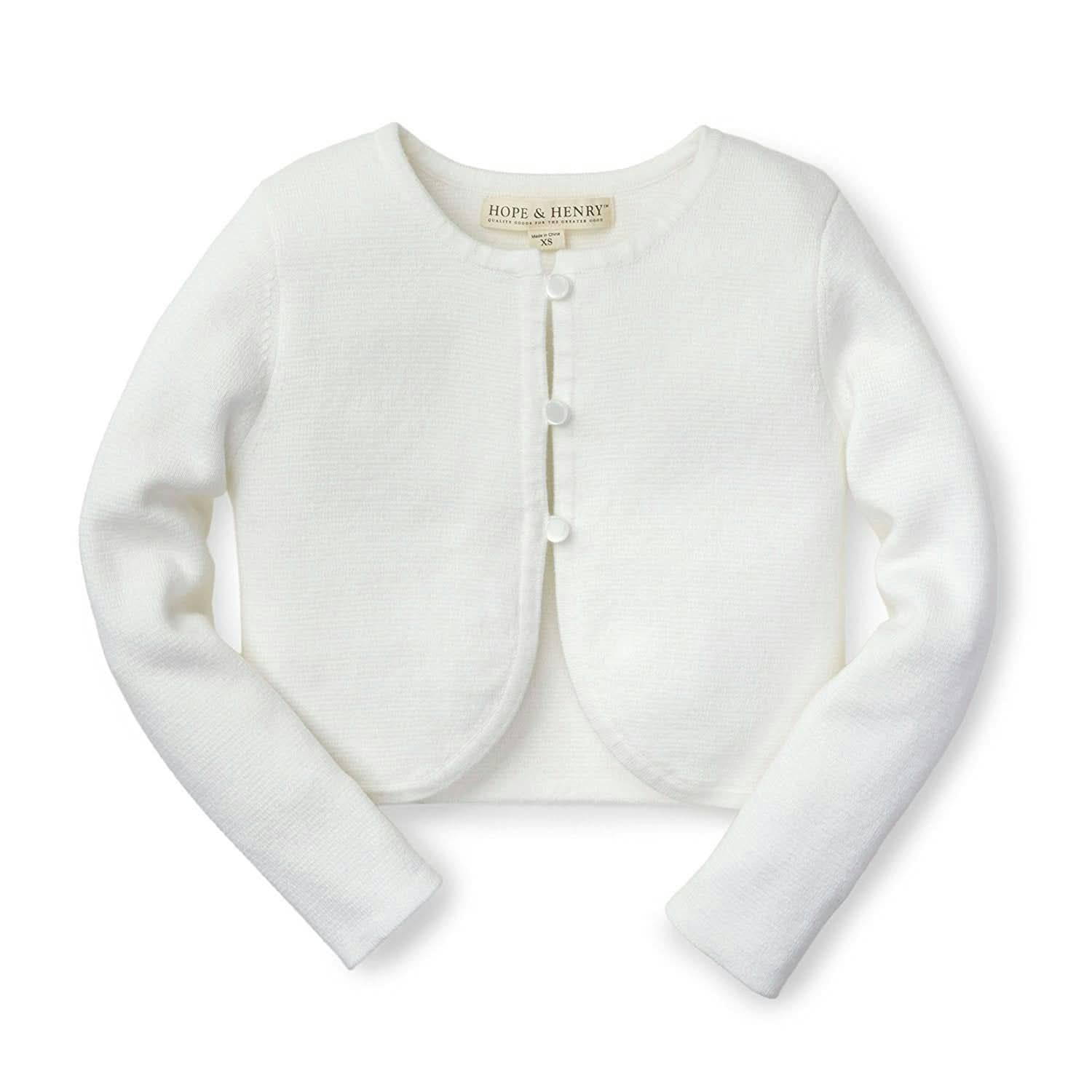 Cropped Curved Hem Cardigan - Baby