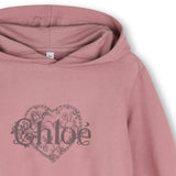 Pink Heart Logo Hoodie Dress