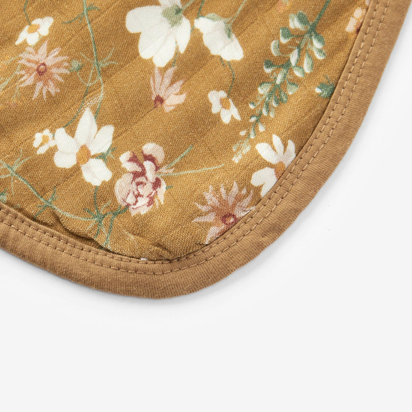 Wildflower Contour Four Layer Burp Cloth