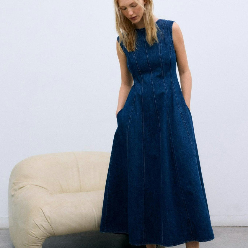 TNS Denim Woman Dress Indigo Denim