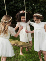 Ivory Tulipan Ceremony Girl Tulle Skirt