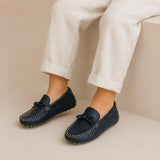 Driver Loafer | Navy Blue Leather