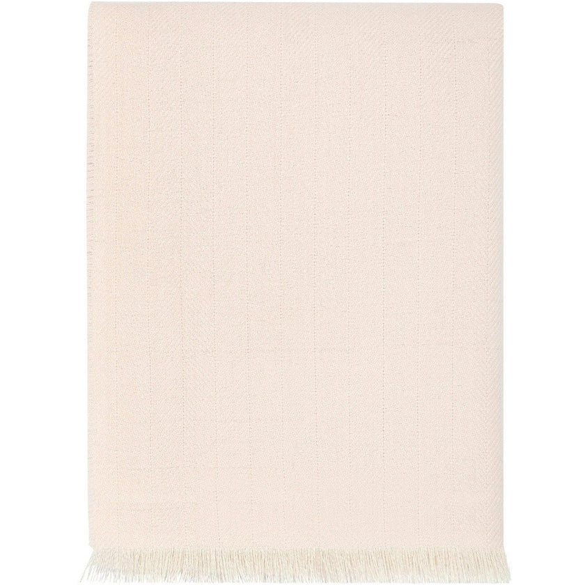 Herringbone Baby Alpaca Woven Blanket