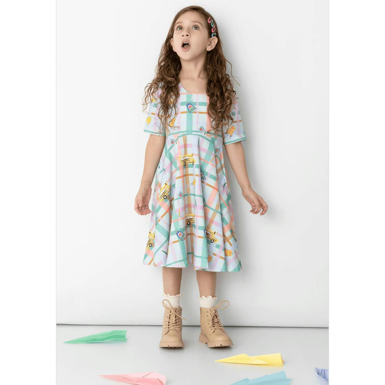 Reese Print Scoop Neck Dress