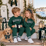 Merry Sweatshirt & Jogger Set, Green