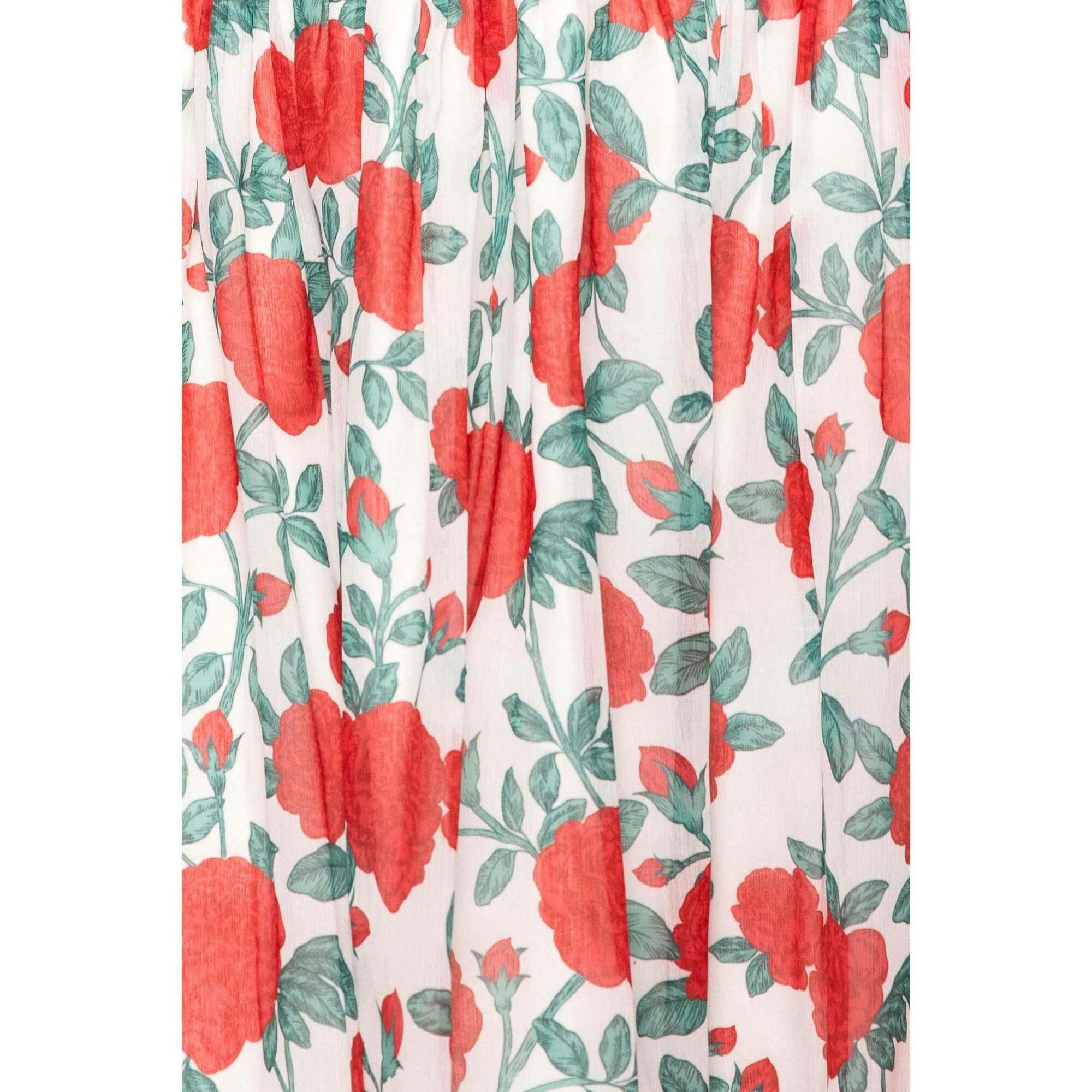Kimberly Dress in Red Roses