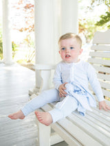 Convertible 2-Way Zip Striped Pima Footie Pajama