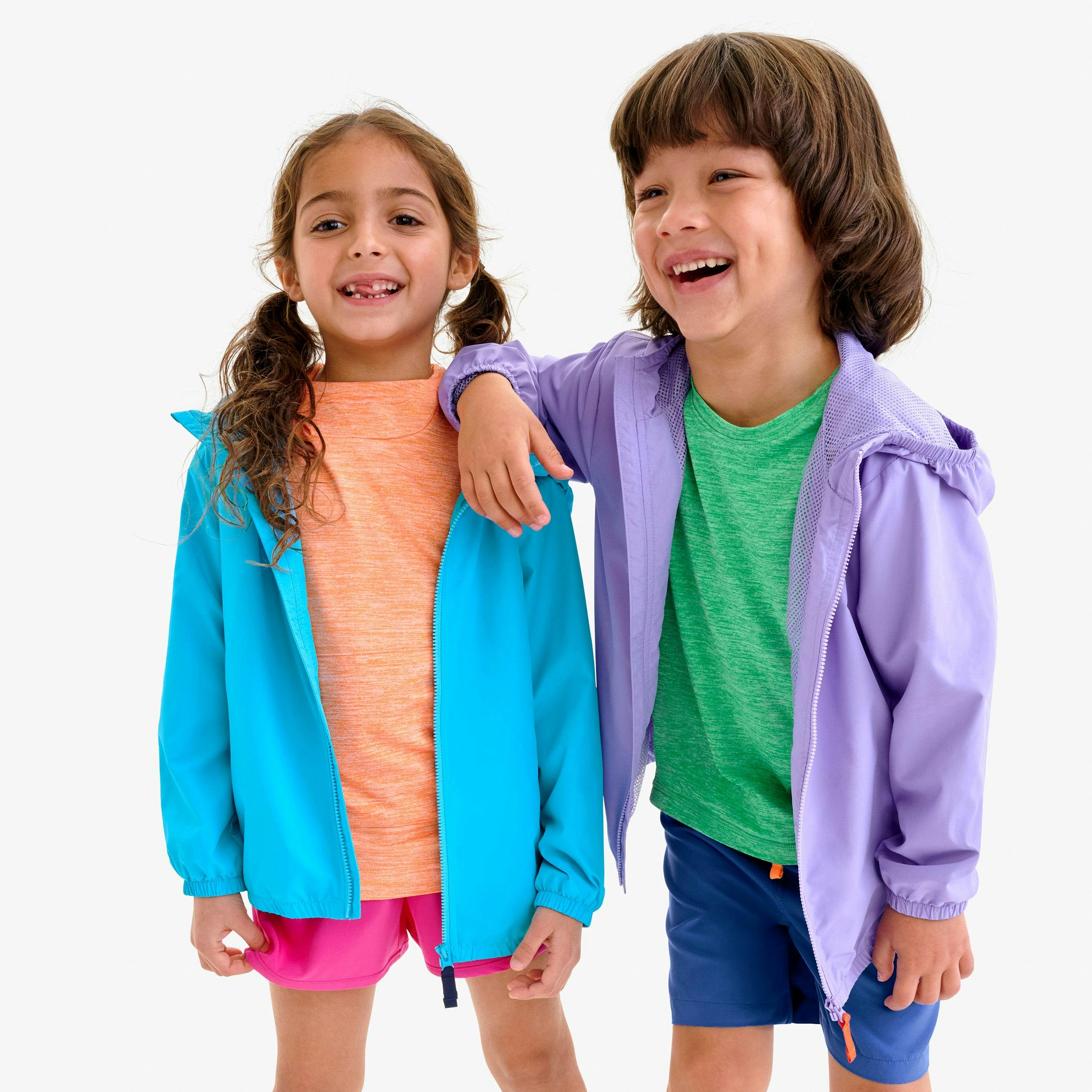 Kids packable windbreaker
