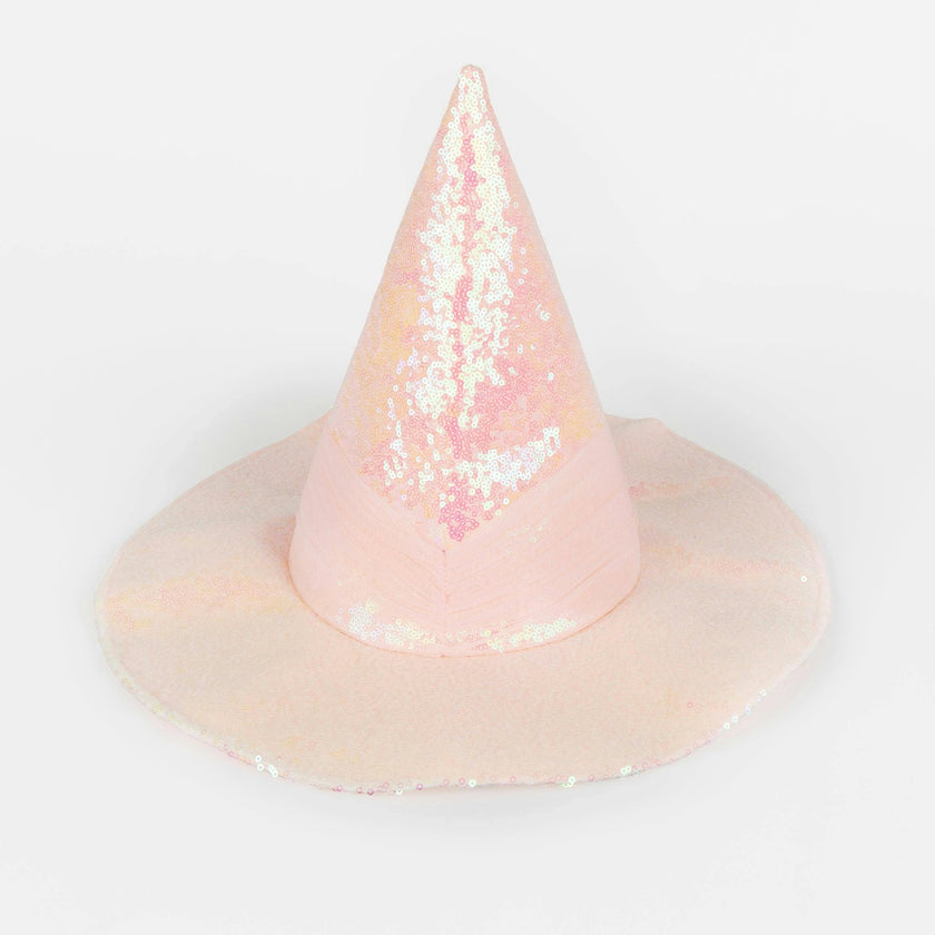Pink Sequin Witch Hat