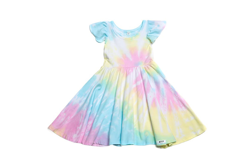 Ruffle Sleeve Twirly Dress