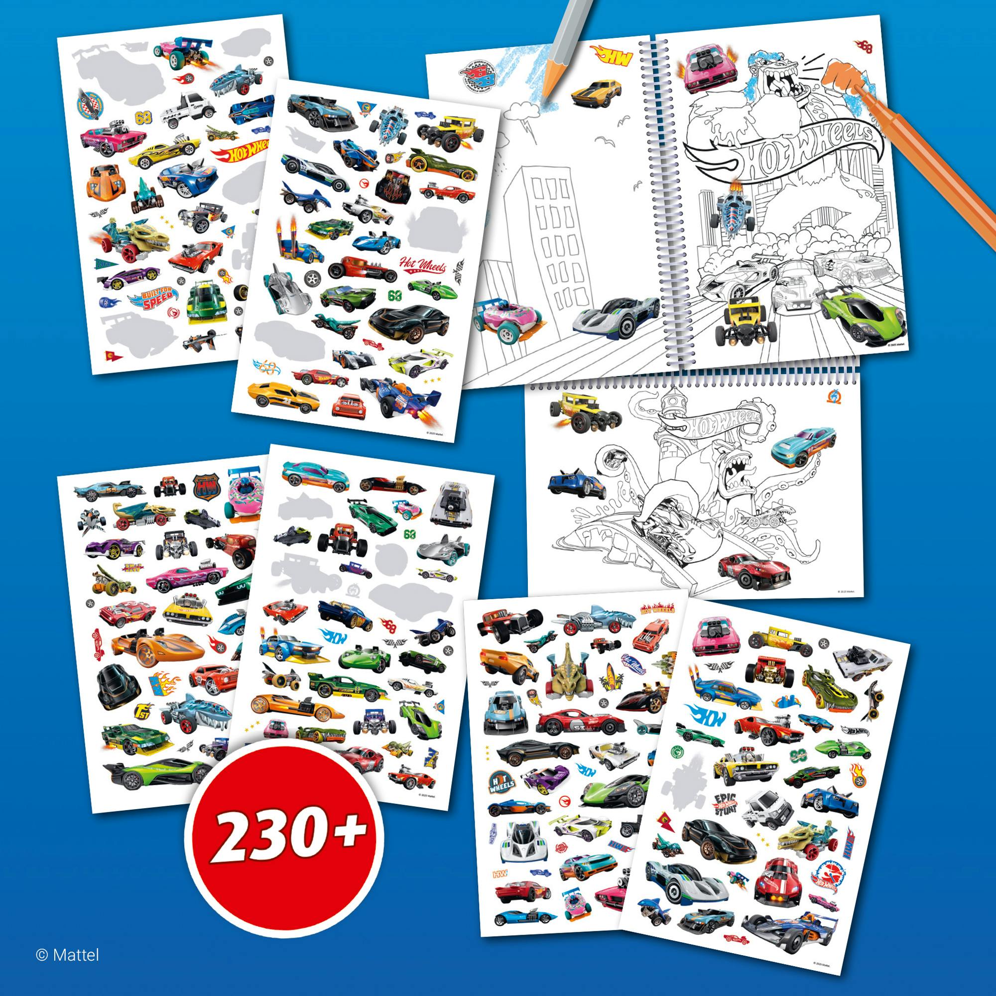 Color & Sticker Fun: Hot Wheels