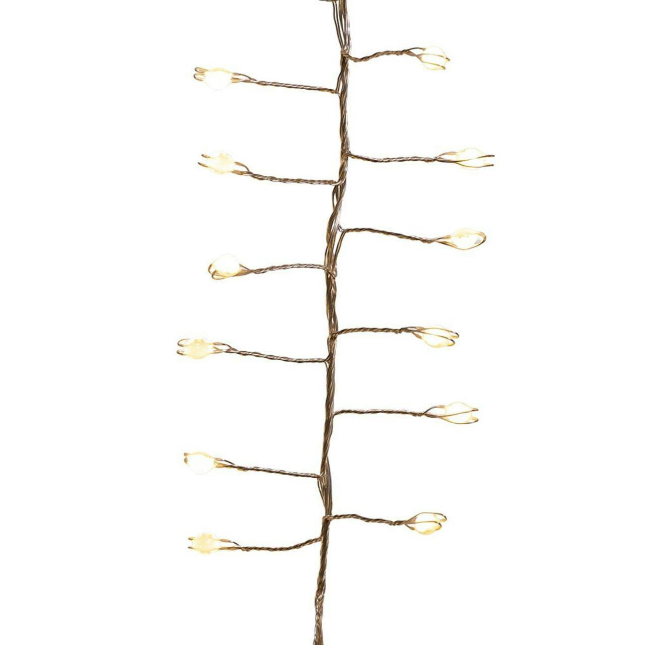 Kurt Adler 300-Light Cluster Garland with Warm White LED Lights