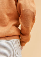 Rust Cotton Polo Jumper