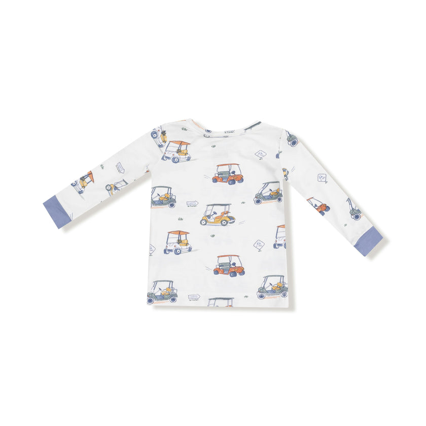 Zooming Golf Carts - Long Sleeve Loungewear Set