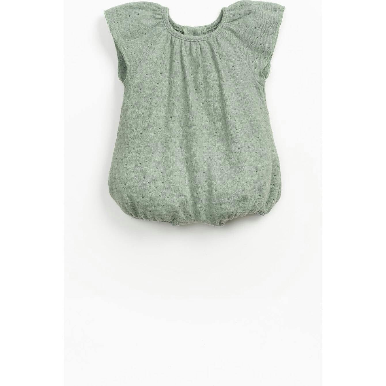 Pointelle Cap Sleeve Romper