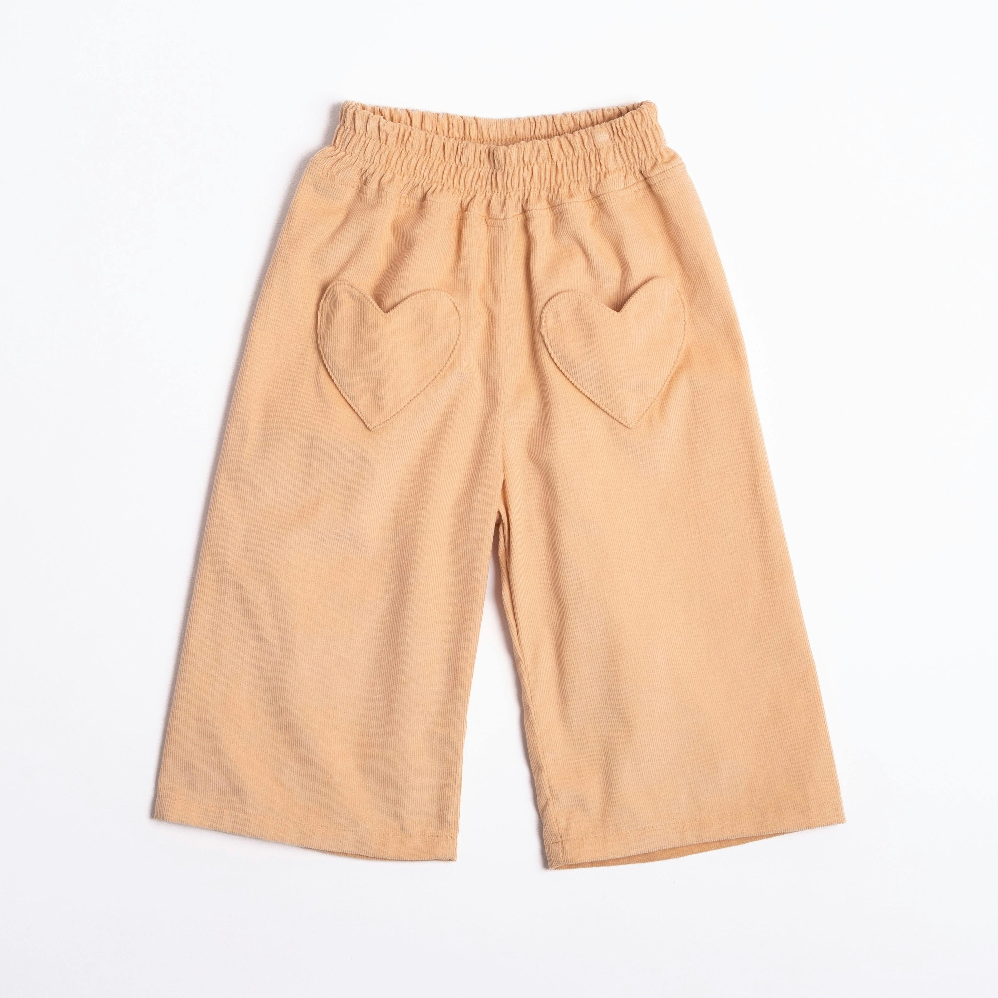 Heart Pocket Pant in Dusty Pink