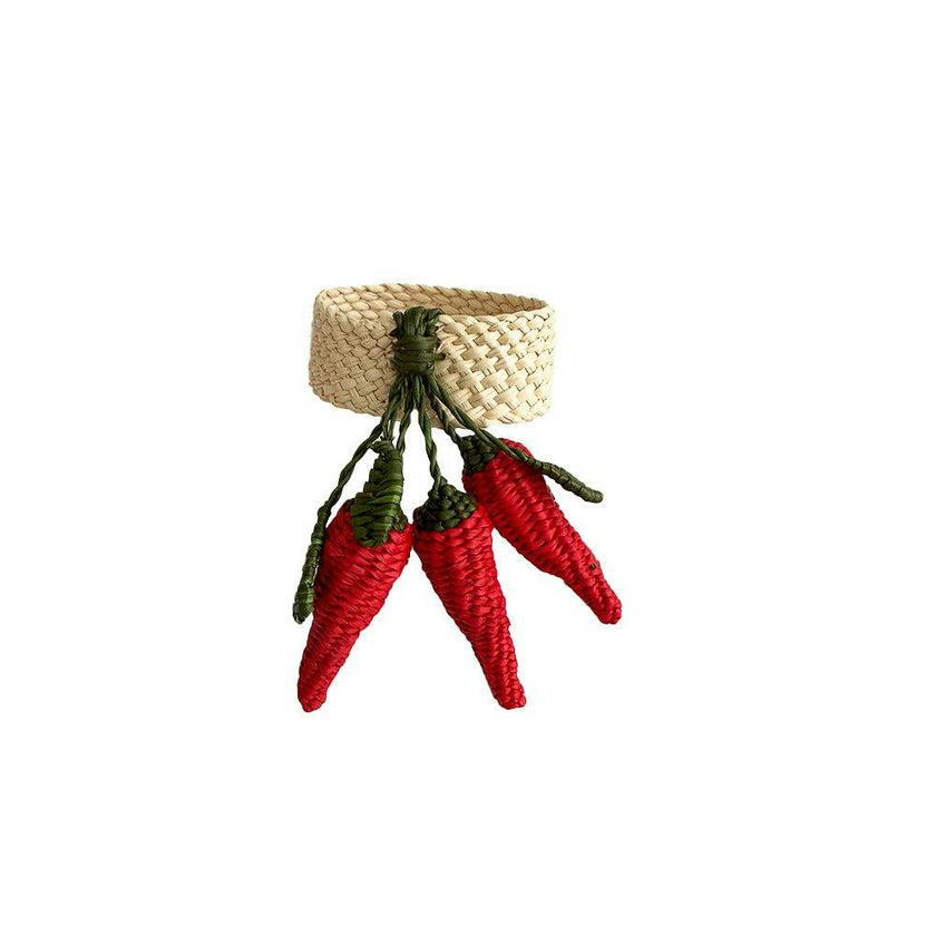 Set of 4 Peperoncini Napkin Rings