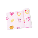 Hanukkah - Pink - Swaddle Blanket