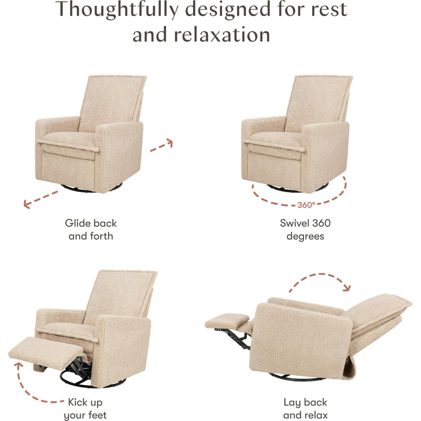 Cali Flange Gliding Swivel Recliner