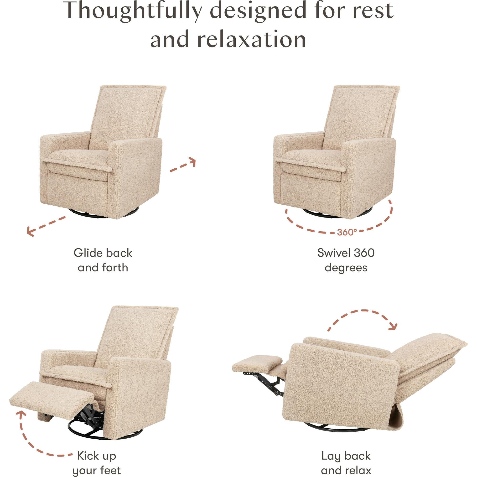 Cali Flange Gliding Swivel Recliner