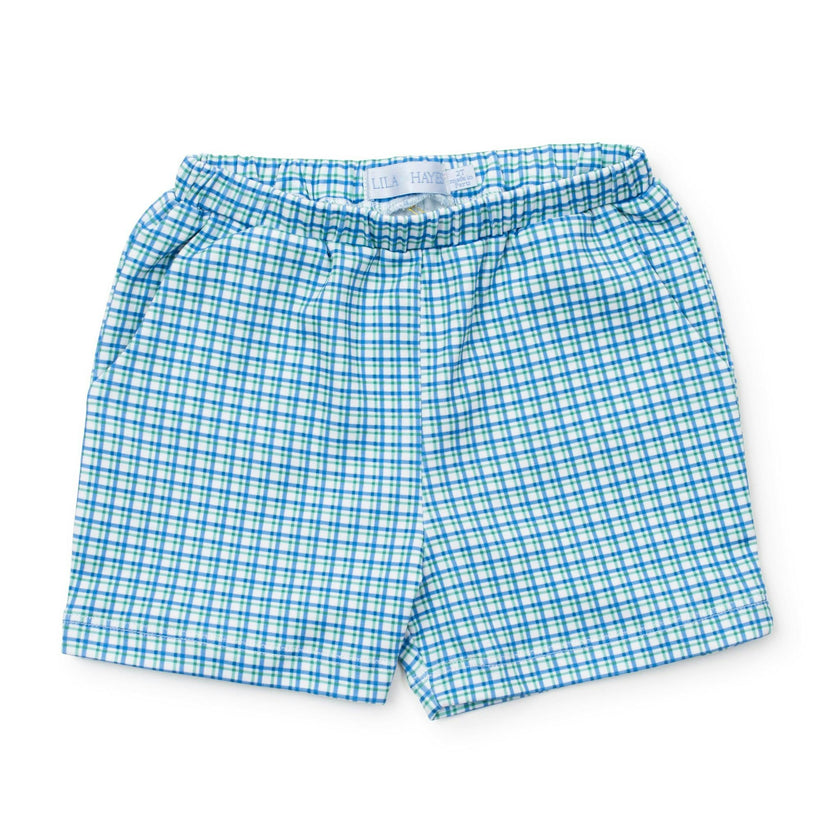 Sawyer Boys' Play Shorts Hampton Plaid