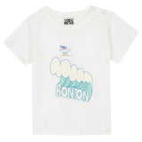 BONTON Tuba Wave Baby T-Shirt - Ecru Bonton