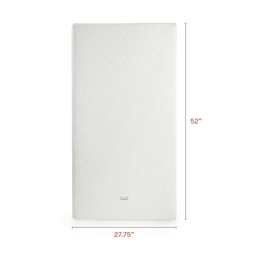 Pure Core Crib Mattress w/ Hybrid Quilted Waterproof Cover (2-Stage)