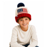 American Flag Bobble Hat