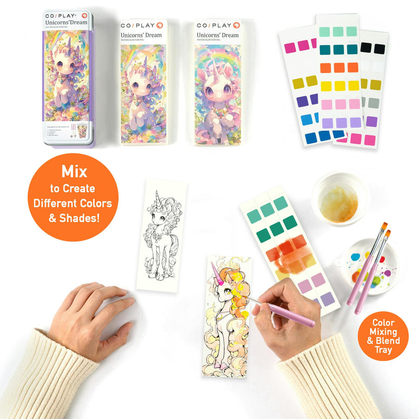 COIPLAY: Watercolor Art Kit - Unicorns Dream