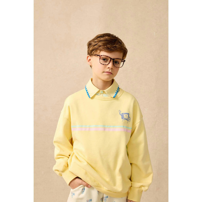 Organic Weekend Sweatshirt in Laffy Taffy