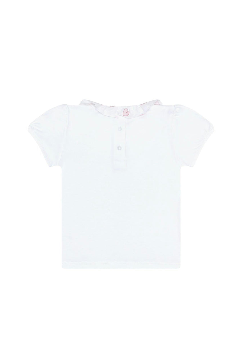 Pink Heart Print Tee