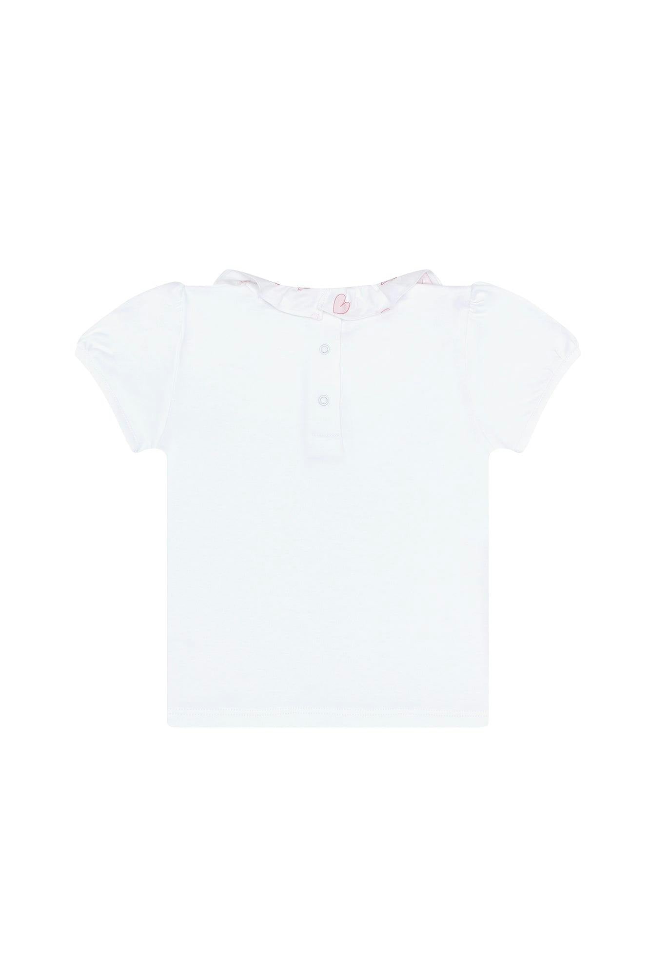 Pink Heart Print Tee