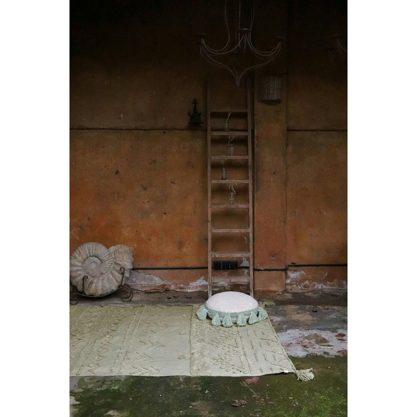 Tribu Washable Rug. Green