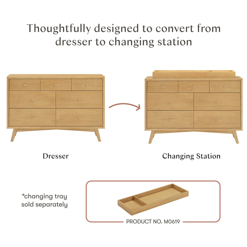 Babyletto Palma 7-Drawer Wide Assembled Dresser (53")