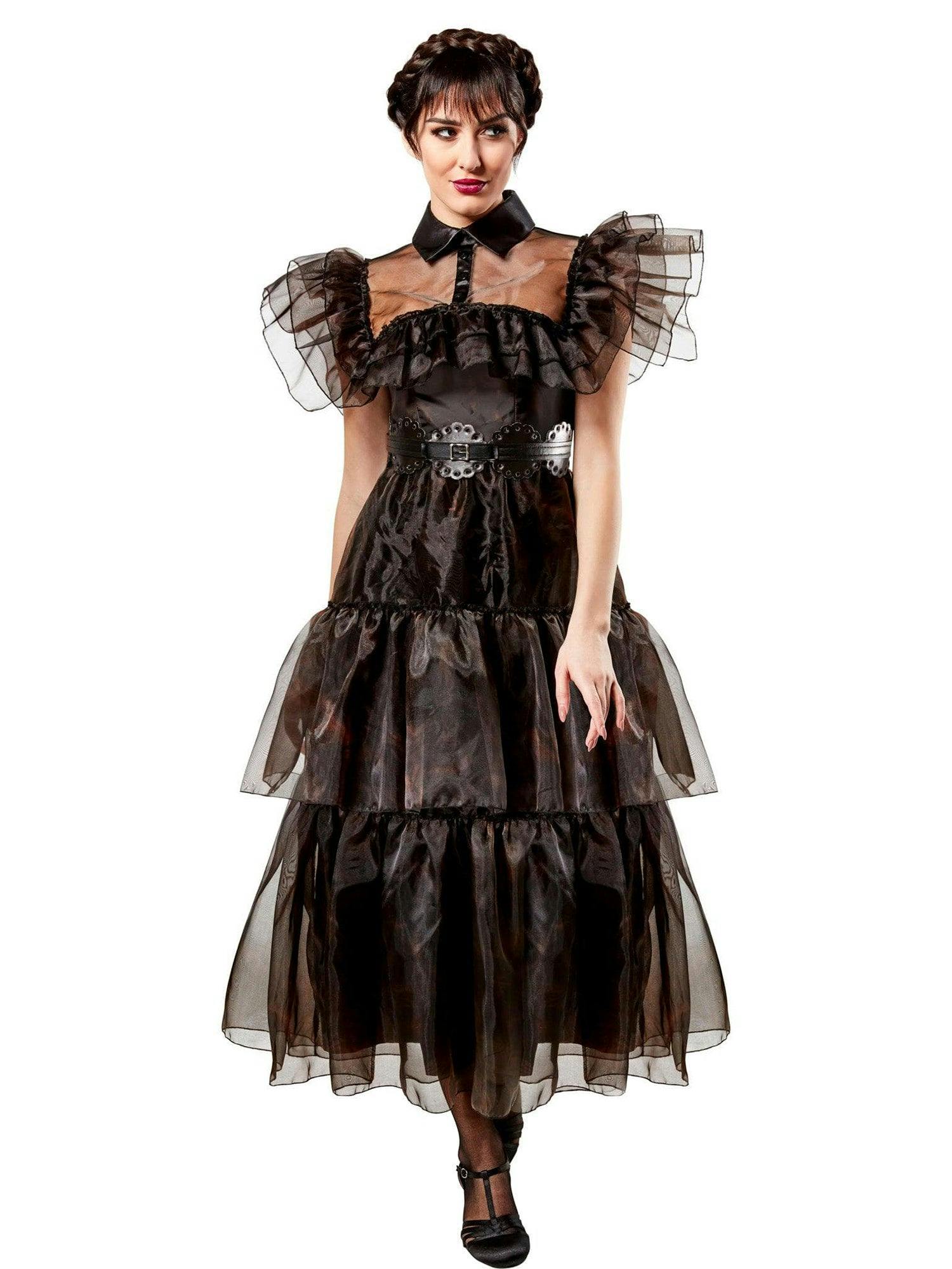 Women's Wednesday Addams Rave'n Dance Costume