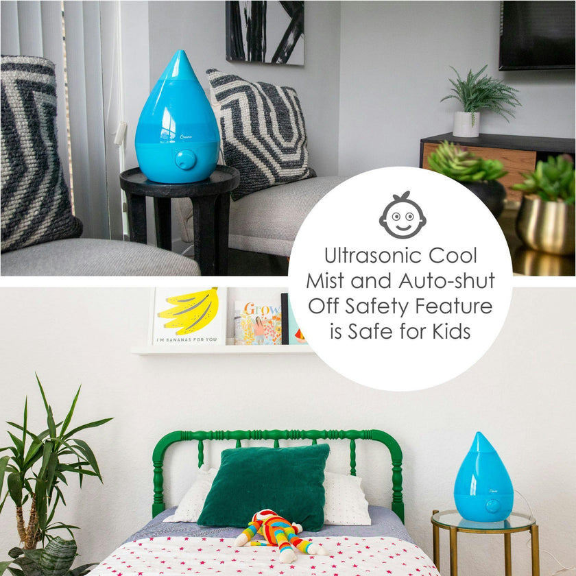 Ultrasonic Cool Mist Drop Shape Humidifier