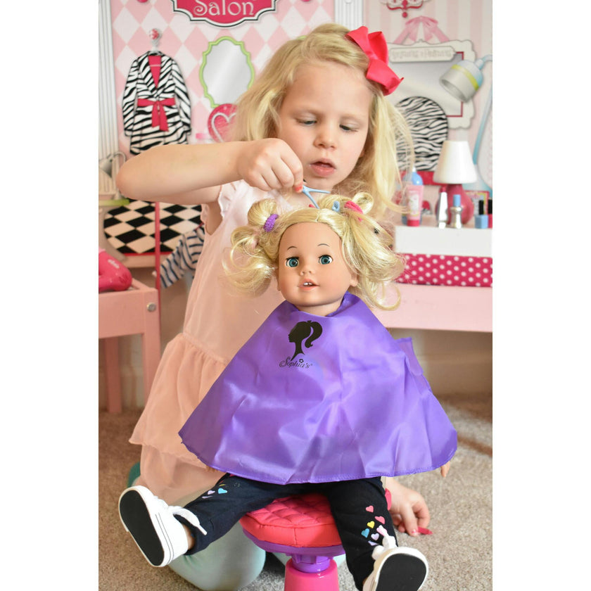 Sophia's 34 pcs Hair Salon Playset with Realistic Accessories for 18" Dolls