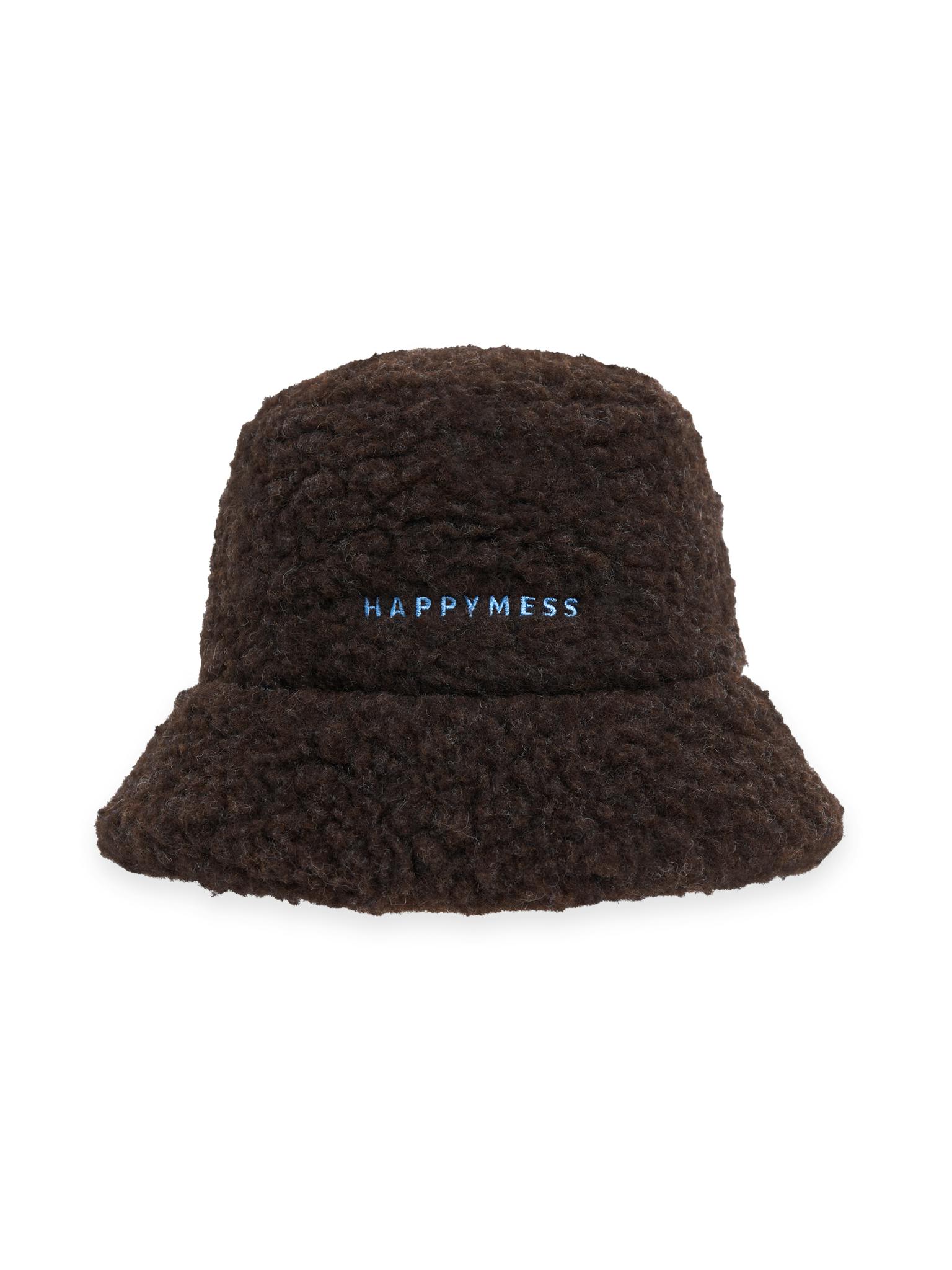adult merino wool bucket hat - chocolate brown