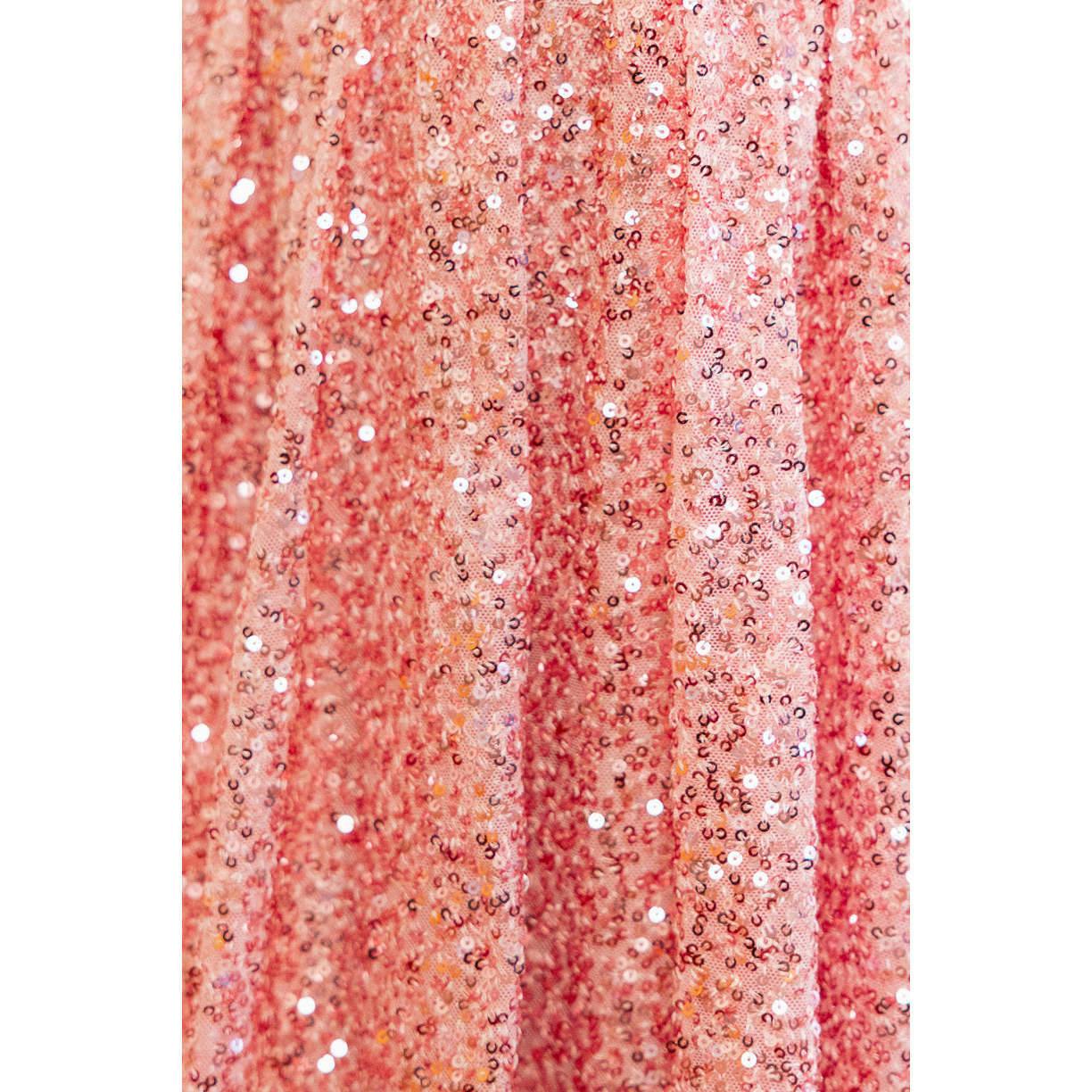 Mini Marisol Dress in Pink Sequin