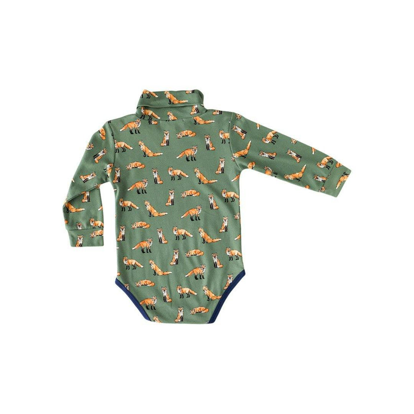 Green Turtleneck Onesie