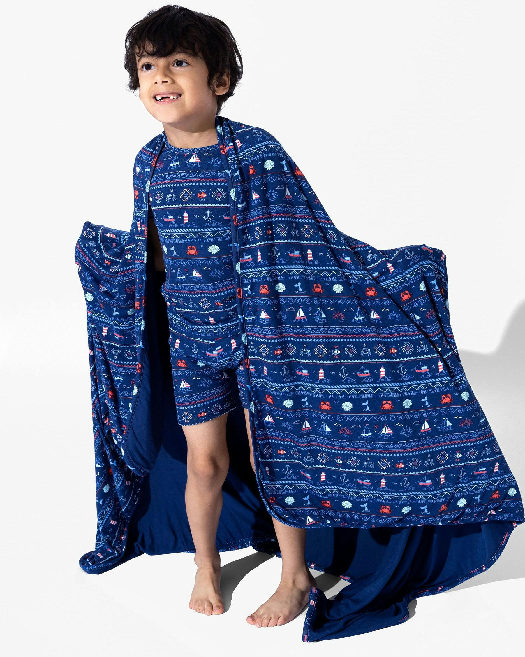 Sail Away Fair Isle Bamboo Blanket